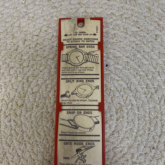 Vintage Brite Corfam Suede Timex Watchband B-68 Split Ring End Small Ladies - Picture 4 of 5